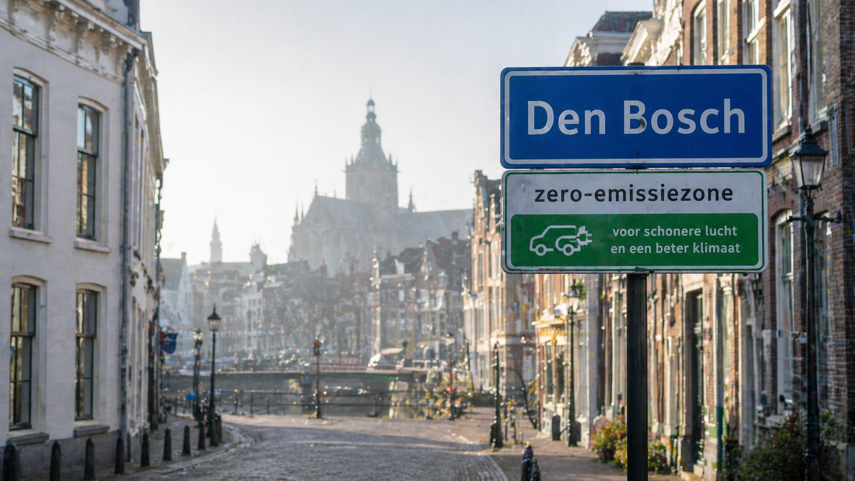 Kaart zero-emissiezone Den Bosch met bouwverkeer en logistiek